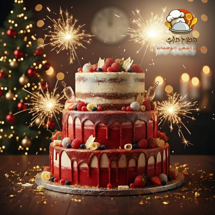 أفكار عمل تورتة رأس السنة 2026