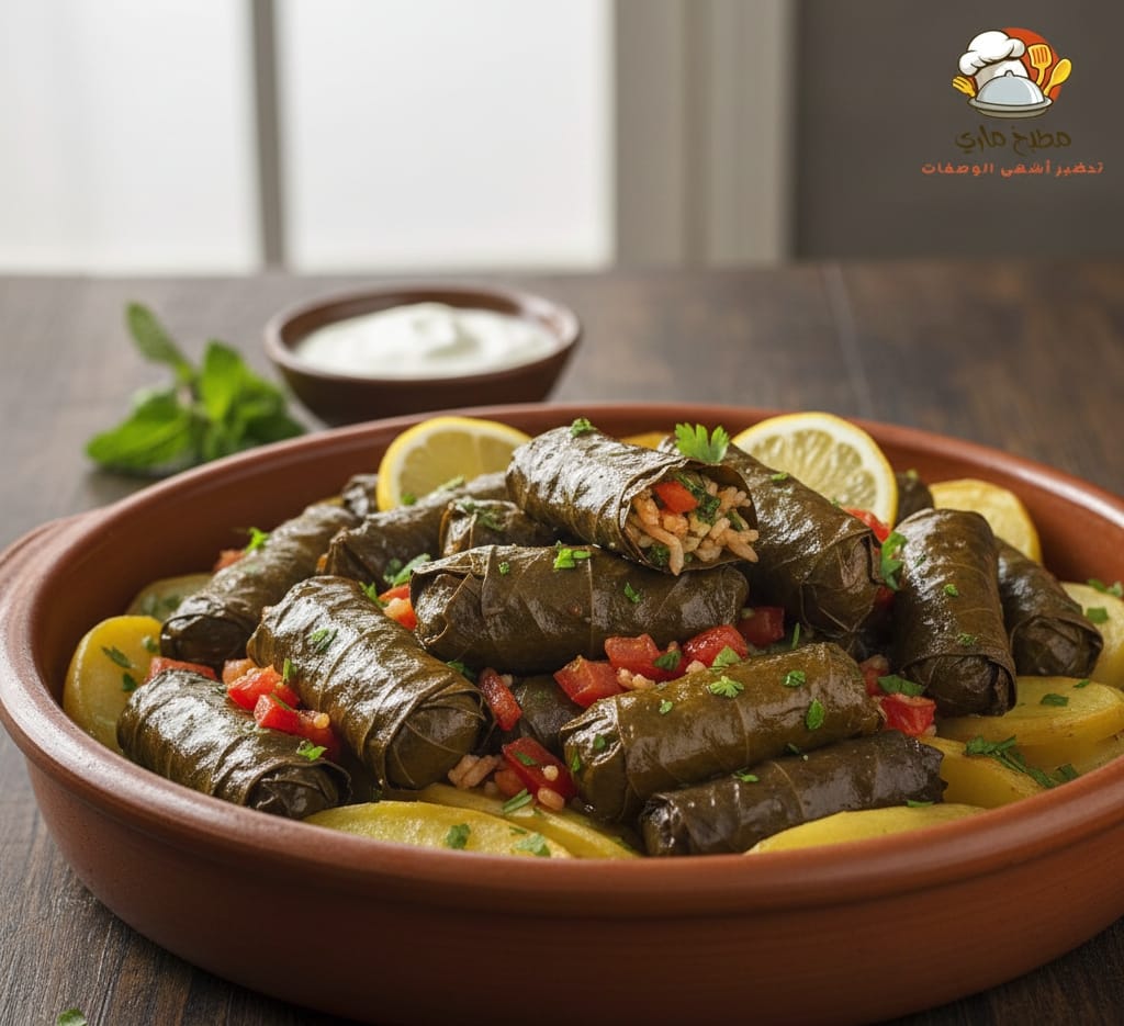 محشي ورق عنب بالخضار من وصفات خضار جديدة