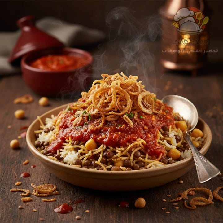 طرق عمل الكشري المصري