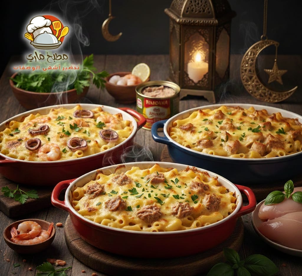 طرق عمل مكرونة بالبشاميل لإفطار رمضان 1 طرق عمل مكرونة بالبشاميل