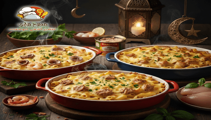 طرق عمل مكرونة بالبشاميل لإفطار رمضان